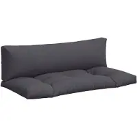 vidaXL Coussins de palette lot de 2 anthracite tissu