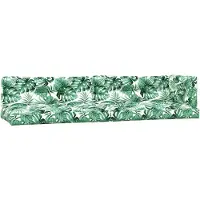 vidaXL Coussins de palette 5 pcs motif de feuilles tissu