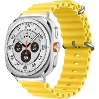 Cover-Discount Galaxy Watch Ultra (47mm) - Bracelet sport en silicone de remplacement (Silicone), Sangles de montre, Jaune
