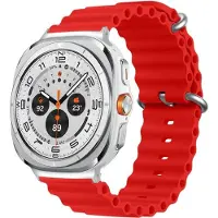 Cover-Discount Galaxy Watch Ultra (47mm) - Bracelet sport en silicone de remplacement (Silicone), Sangles de montre, Rouge