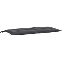 vidaXL Coussin pour banc de jardin Melange Anthracite 100x50x7 cm Tissu