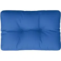 vidaXL Coussin de palette bleu royal 50x40x12 cm tissu