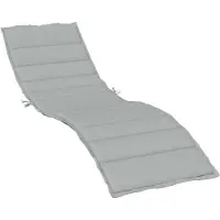 vidaXL Coussin pour bain de soleil Melange gris clair 200x70x4 cm Tissu
