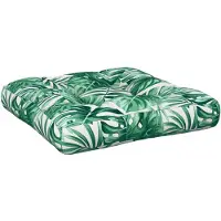 vidaXL Coussin de palette motif de feuilles 50x50x12 cm tissu