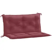 vidaXL Coussins de banc de jardin lot de 2 rouge bordeaux mélangé