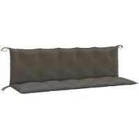 vidaXL Coussins de banc de jardin 2 pcs. Melange Gris foncé 180x50x7 cm Tissu