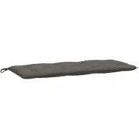 vidaXL Coussin pour banc de jardin Melange gris foncé 120x50x7 cm Tissu