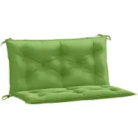vidaXL Coussins de banc de jardin 2 pcs. Melange Vert 100x50x7 cm Tissu