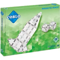 Coblo Jouet Carreaux magnétiques Transparent 20 pièces