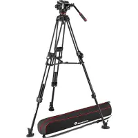 Manfrotto Tête Vidéo Fluide Avec Trépied Double Rapide En Aluminium 645 504x
