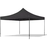TOOLPORT 4x4 m Tonnelle pliante Acier, PVC 800, noir