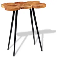 vidaXL Table de bar en bois massif d'acacia 90x60x110 cm