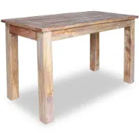 vidaXL Table de salle à manger en acajou massif 120x60x77 cm