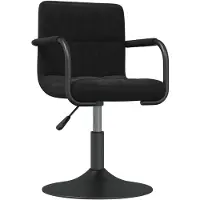 vidaXL Chaise de salle à manger noir velours