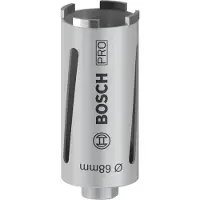 Bosch 2608587322 - Couronne de forage à sec diamantée G 1/2" 68 x 150 x 7 mm, 4 segments