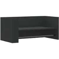 vidaXL Étagère murale noir 70,5x35x30,5 cm bois d'ingénierie