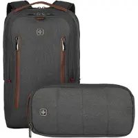 Wenger Sac à dos 'City Upgrade' marron / gris foncé