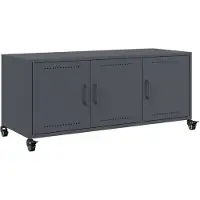 vidaXL Armoire TV anthracite 100,5x39x43,5 cm Acier