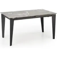 Halmar Table extensible FELIX marbre gris / noir