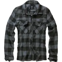 Brandit Chemise bleu-gris / gris foncé / noir