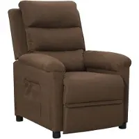 vidaXL Fauteuil relax brun Tissu