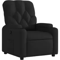 vidaXL Fauteuil relax noir tissu