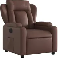 vidaXL Fauteuil relax électrique marron similicuir