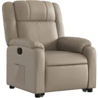 vidaXL Fauteuil relax avec releveur Cappuccino-Brun Similicuir