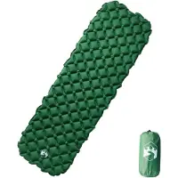 vidaXL Matelas de camping gonflable 1 personne vert 190x58x6 cm