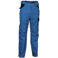 Cofra pantalon de travail professionnel 2 en 1 Helsinki, 100% coton bleu 56