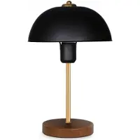 Opviq , lampe de table moderne 100 % métal, noire, hauteur 38 cm, socle en MDF, abat-jour 23 x 12 cm, douille E27, max. 40 W | Design élégant pour la maison et les hôtels.