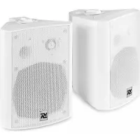 Power Dynamics Haut-parleur d'installation DS65MW 60W, paire Blanc, Haut-parleur PA, Blanc