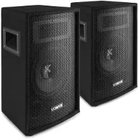 VONYX Paire d'Enceintes Passives Sono DJ PA 15cm 2 x 150W