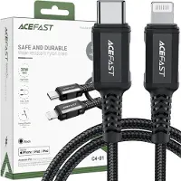 Acefast Cable C4-01 Lightning - Usb-C Pd 30W 3A 480Mb/S 1,8M - Czarny