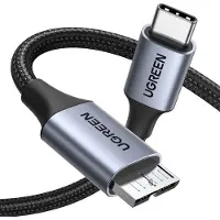 UGREEN Câble Usb C / Micro Usb-B 3.0 Us565 5Gb/S 3A 0.5M - Szary