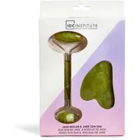 IDC INSTITUTE Jade Gua Sha & Roller Set - 2 Pieces