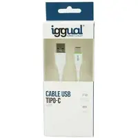 Iggual câble usb-a/usb-c 100 cm white