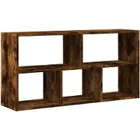 vidaXL Étagère murale chêne fumé 100x25x50 cm bois d'ingénierie