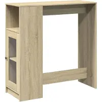 vidaXL Table de bar avec étagère Chêne Sonoma 101x40x103,5 cm Bois composite