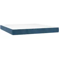 vidaXL Matelas de lit à ressorts ensachés 160x220x20 cm velours
