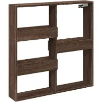 vidaXL Armoire murale chêne marron 80x15x80 cm bois d'ingénierie