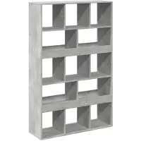 vidaXL Cloison de séparation gris béton bois d'ingénierie