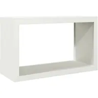 vidaXL Étagère à bois de chauffage Blanc 100x40x60 cm Acier