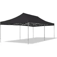TOOLPORT 4x8 m Tonnelle pliante Alu, PES 800, noir