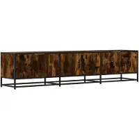 vidaXL Armoire TV chêne fumé 180x35x41 cm Bois composite