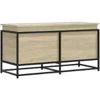 vidaXL Boîte de rangement avec couvercle Sonoma 100x40x51,5 cm Bois composite