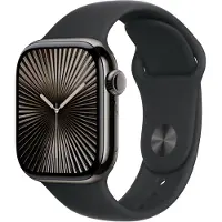 Apple Watch Series 10 4G 42 mm Titane Noir Bracelet Sport M/L