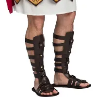 Brak informacji Boland 81987 - Sandales romaines, taille M/L, Chaussures pour costumes de carnaval, Accessoires, Accessoires pour carnaval ou fête à thème