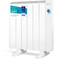 Orbegozo RRW 1000, radiateur à huile, compatible Android, compatible iOS, pour intérieur, à poser au sol ou au mur, couleur blanche, aluminium