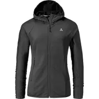 Schöffel Veste en polaire fonctionnelle 'Cascata' noir / blanc